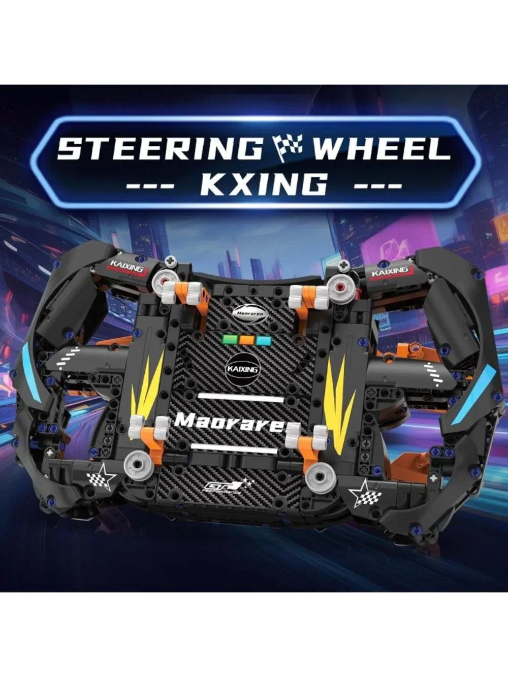 Racing Wheels Model Kit - Construction Building Blocks Toy for Ages 8-12, Gift